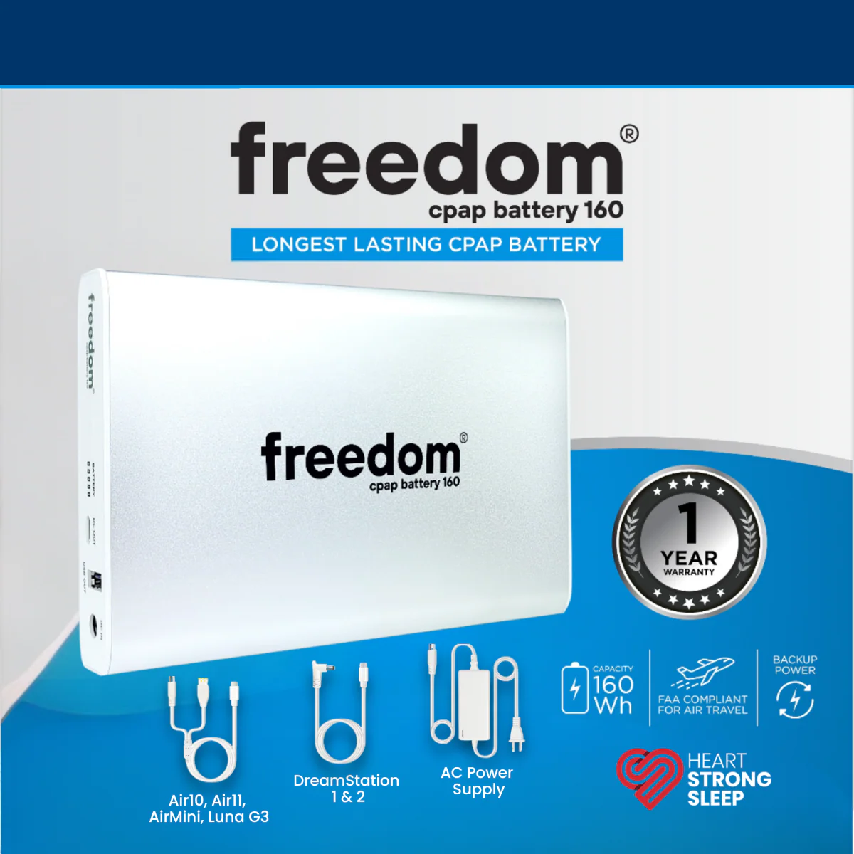 Freedom 160 CPAP Battery Kit - Image 7