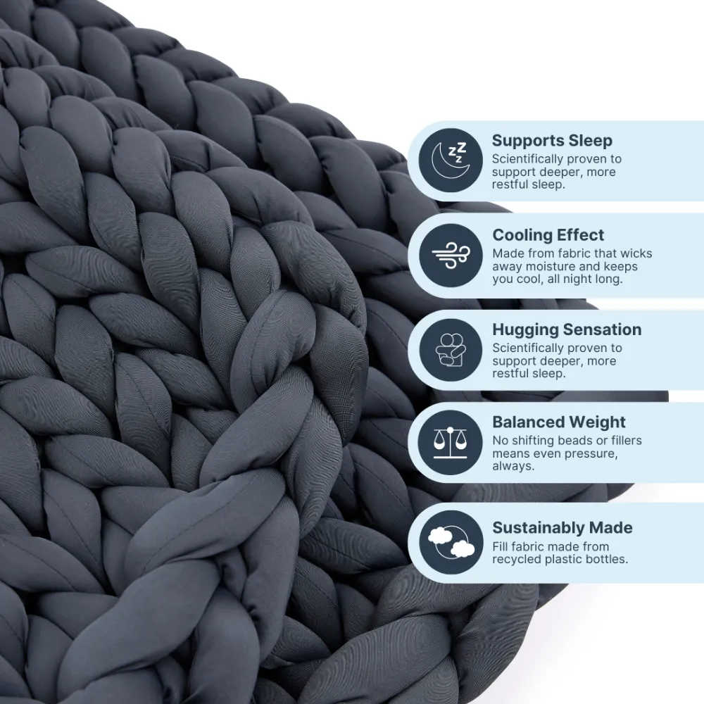Nuzzie : Ice Knit Weighted Blanket - Image 11