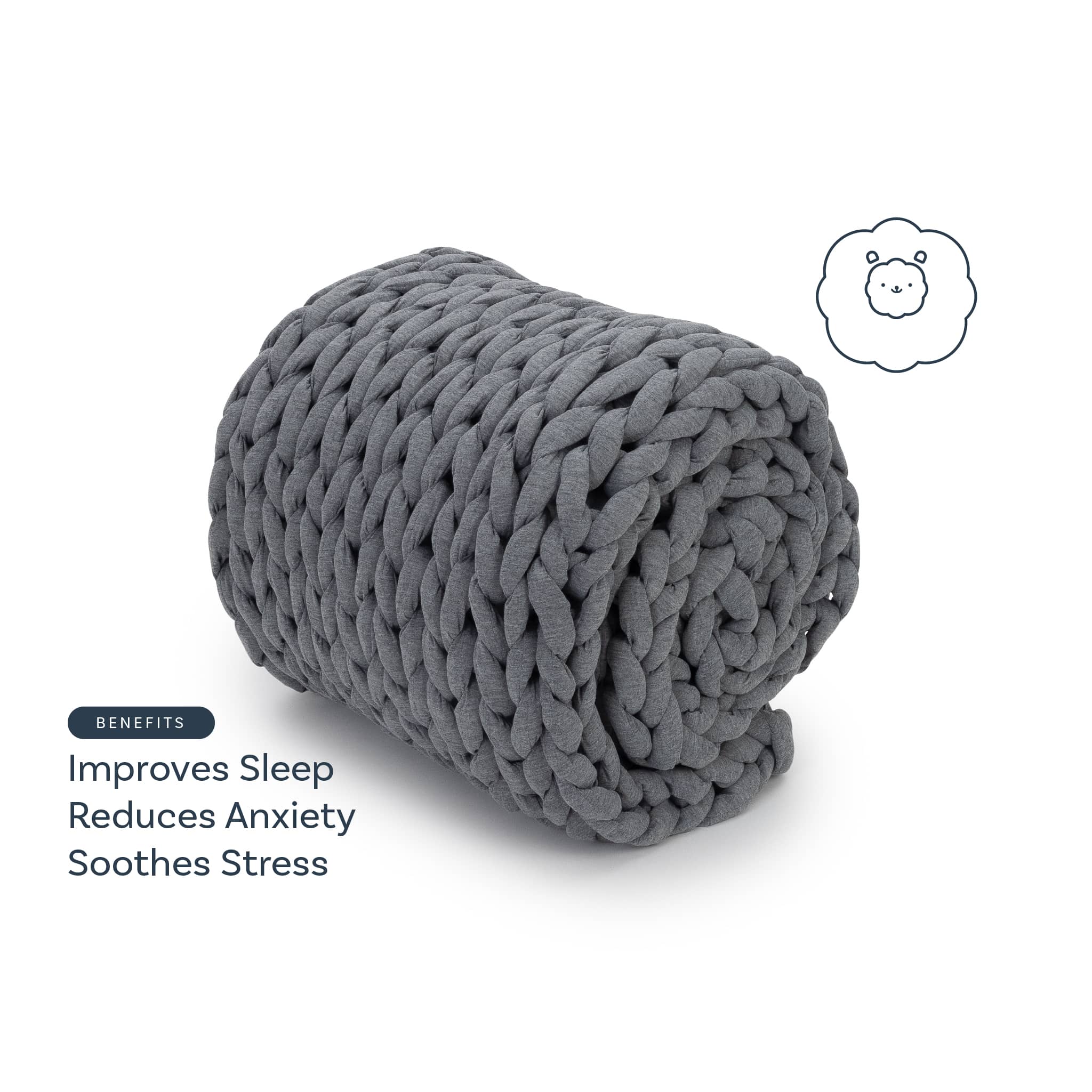 Nuzzie : Knit Weighted Blanket - Image 12