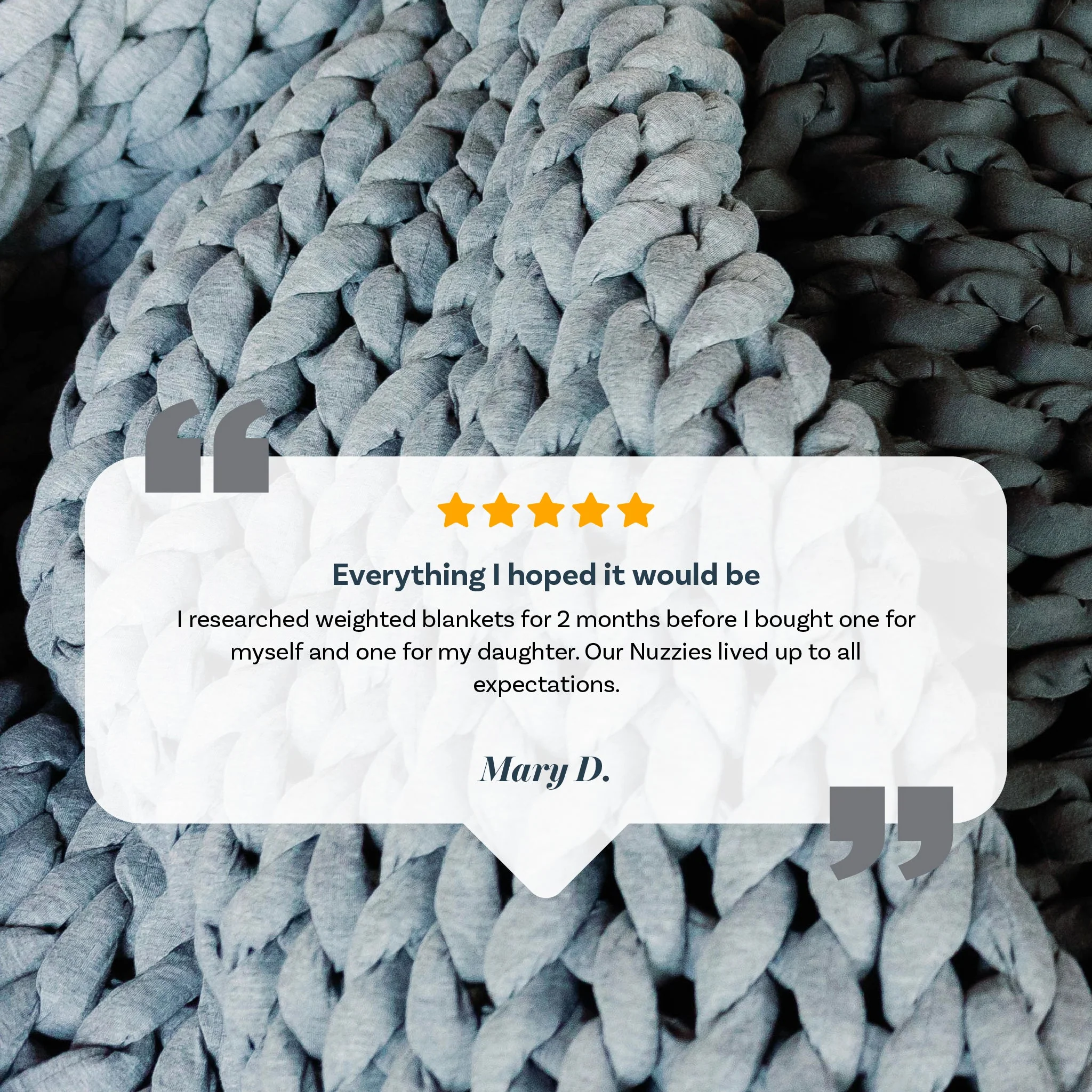 Nuzzie : Knit Weighted Blanket - Image 13